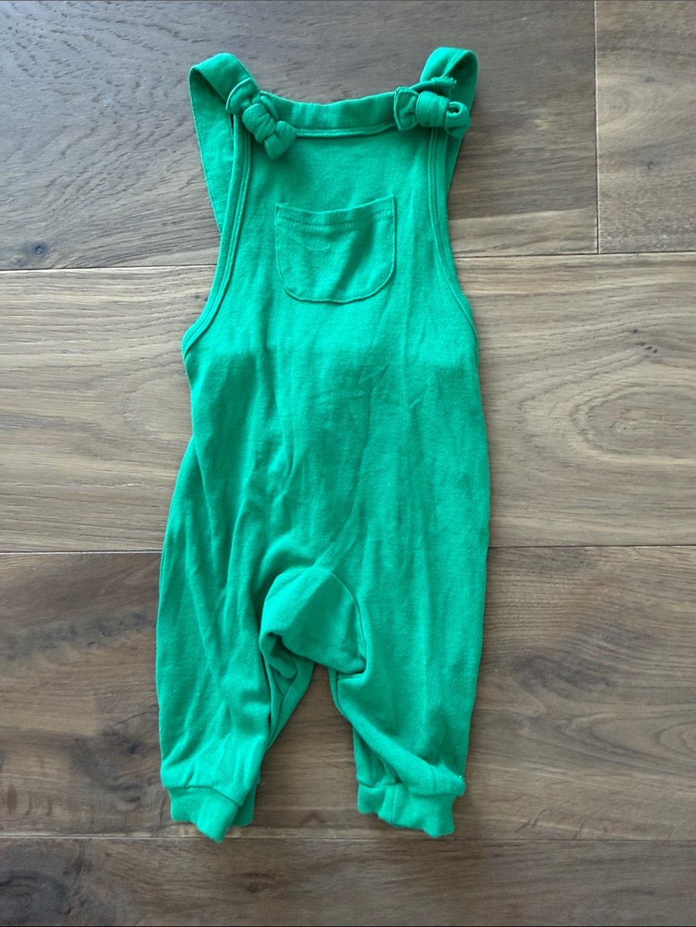 Kyte BABY Bamboo Emerald Green Knit Overalls with Front Pocket